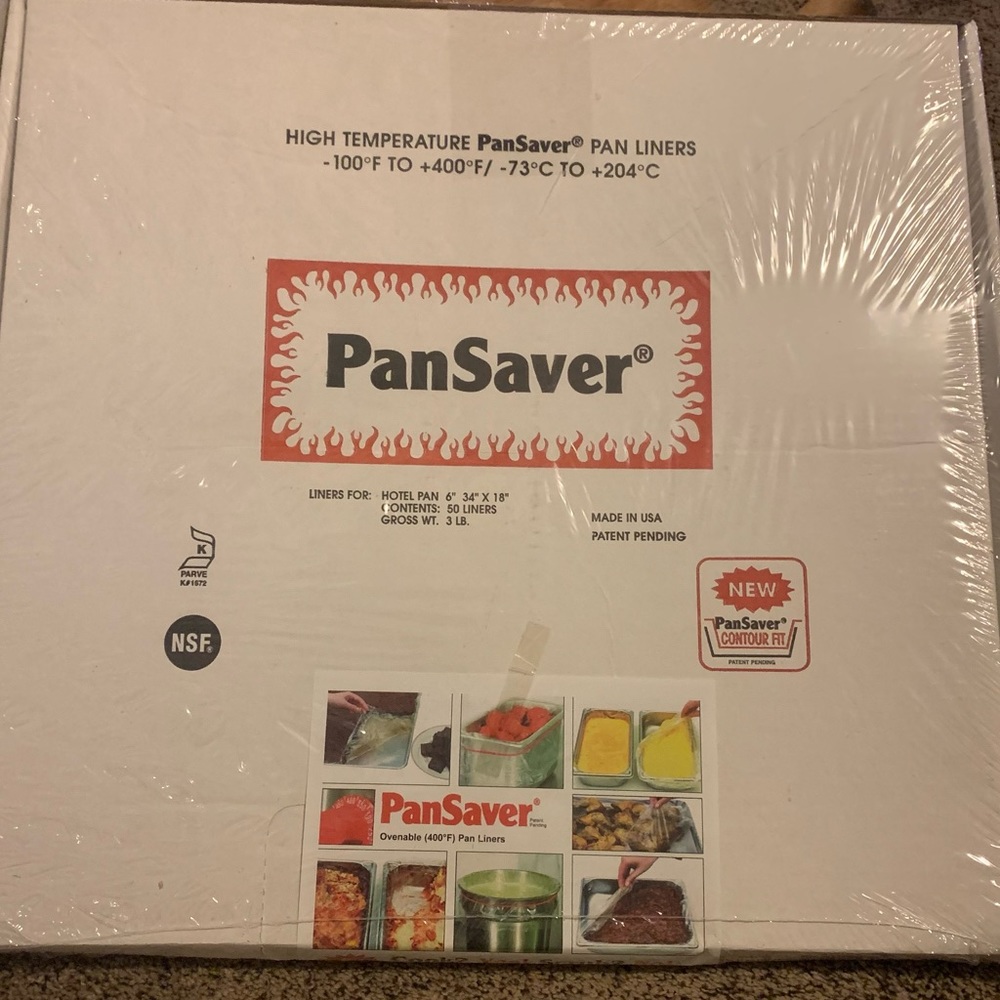 Pansaver Hotel Pan Liner 6” 34”x18” Liners